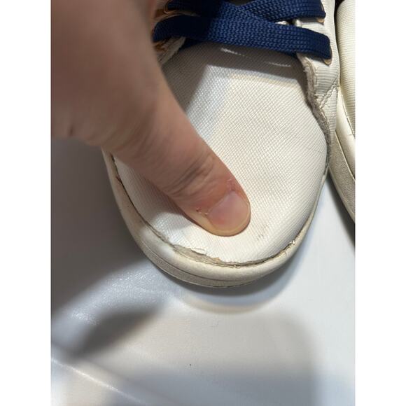 Desigual White Burgundy Aqua Mirror Boho Embellished Leather Sneakers - Picture 7 of 10